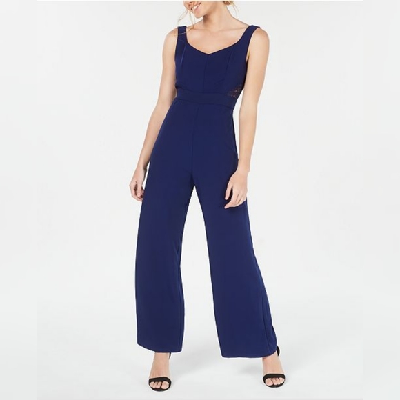 Blue jumpsuit macys Clearance